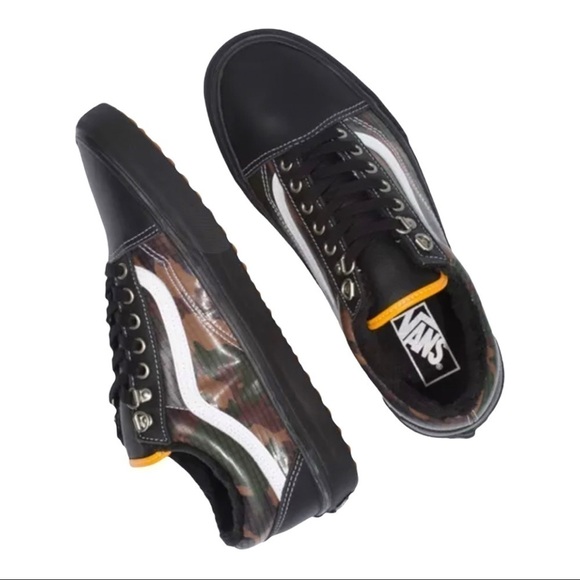 Vans Old‎ Skool All Weather MTE Women’s Sneakers Black/Camo Size 9 - Picture 2 of 13